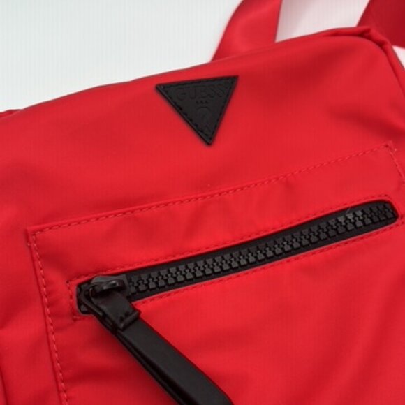 NWT HOT! GUESS Originals Crossbody Red Nylon Materials Travel/Beach/Festivals - Picture 2 of 10